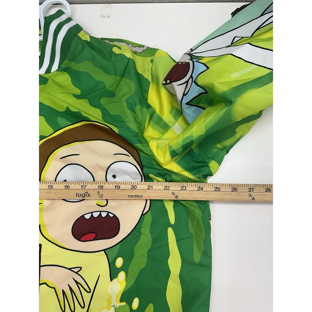 Members Only Jacket Size Large Adult Swim Rick and Morty Green Zip Up NWTs - Picture 10 of 13